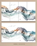 现代抽象山水画