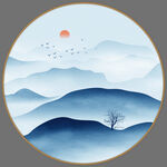新中式山水画