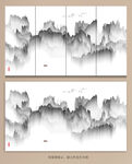 抽象现代水墨抽象画