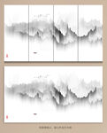 现代山水抽象画