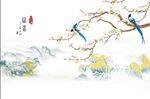 玉兰山水在人间背景墙