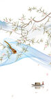 花鸟 玄关背景图 TIF分层画