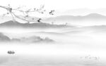 人气意境客厅山水 TIF分层
