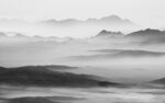 中式灰色山水背景 tif分层