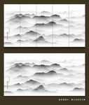 意境山水画背景图