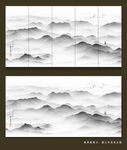 抽象山水画 