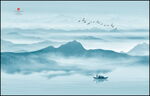 水墨山水画