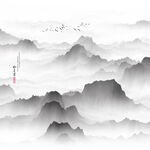 抽象山水