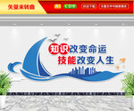 知识改变命运文化墙