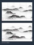 意境水墨山水抽象画