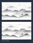 新中式意境水墨山水装饰画