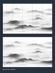 背景墙意境水墨画