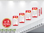 楼梯法治文化墙