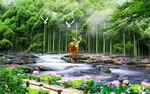 唯美竹林风景