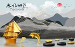 新中式背景墙