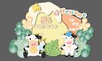 卡通森系宝宝宴