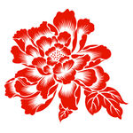 牡丹花剪纸