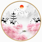 水墨江南装饰画