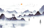 新中式山水画