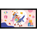 购物节扁平插画