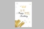白金生日迎宾牌
