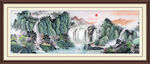 山水画山水风景国画山水