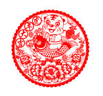虎年窗花剪纸