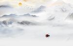 赤壁赋新中式山水背景墙