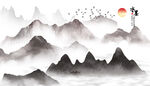 水墨画 