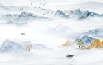 赤壁赋新中式山水背景墙