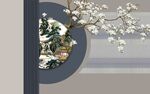 新中式现代背景墙