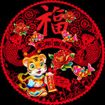 2022虎年静电贴