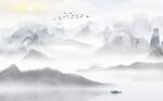 简约轻奢现代新中式背景墙