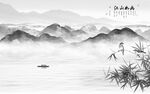 新款简约灰色山水 TIF文件