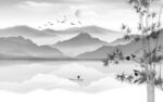 灰色大气山水 TIF文件