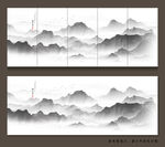 线条山水
