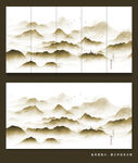 抽象现代山水画 