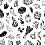 蔬菜底纹可拼接图连续