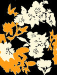 数码印花花朵