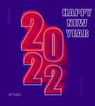 2022立体字海报