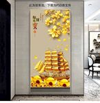 招财进宝帆船玄关画