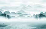 意境 客厅新山水画 TIF分层
