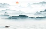 别墅 意境画山水 TIF分层图