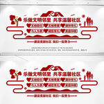 文明社区文化墙