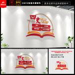 四史学习教育文化墙