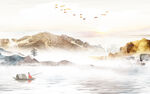 现代 山水爆款墙画 TIF文件