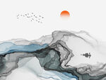 抽象山水画