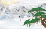 新中式背景墙