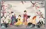 仕女图壁画