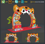 虎年门头